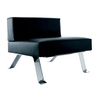 Cassina - 512 Ombra - Fauteuil - noir/cuir Scozia/piètement chromé