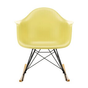 Vitra - Eames Plastic Armchair RAR RE Schaukelstuhl schwarz Ahorn gelblich