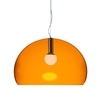 Kartell - Big FL/Y Suspension Lamp - orange/transparent/Ø83cm