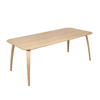 Gubi - Gubi Dining Table Rectangular - oak/LxWxH 200x100x72,3cm/base/top oak