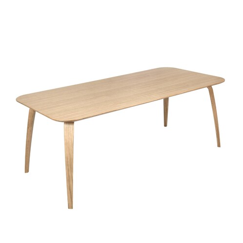 Gubi - Gubi Dining Table - Table rectangulaire - chêne/LxPxH 200x100x72,3cm/structure/plateau de table chêne