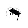 Tom Dixon - Slab Individual - Bureau S - dessin au trait