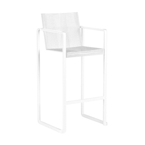 Royal Botania - Alura - Tabouret de bar - blanc/Batyline/PxHxP 57x124x48cm