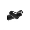 Woud - Tail Wing Clothing Hook - black/painted/with metal bracket/LxWxH 13x12.3x7.5cm