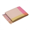Vitra - Colour Block Wool Blanket - magenta beige/Peruvian Highlands Wool/204x130cm