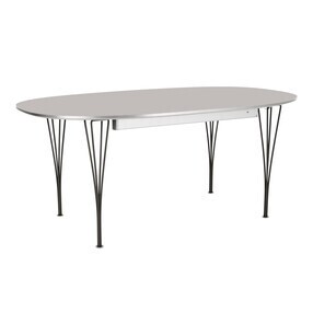Fritz Hansen - B619 Super-elliptischer Tisch Laminat ausziehbar