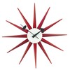 Vitra - Sunburst Clock Nelson - Wandklok - rood/Ø47cm