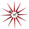 Vitra - Sunburst Clock Nelson Wanduhr - rot/Ø47cm