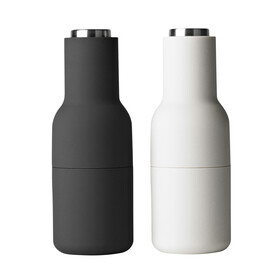 Audo - Set de 2 moulins Bottle Grinder couvercle acier