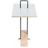 Moormann - Abgemahnt Beistelltisch - weiß Birke/H: 62cm