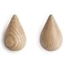 Normann Copenhagen - Dropit Hooks L 2 piece - oak nature