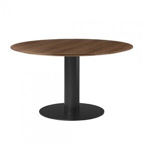 Gubi - Table structure noir 2.0 Dining Ø130cm