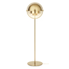Gubi - Multi-Lite - Lampe de plancher laiton - laiton/abat-jour laiton/H 148cm, Ø 39cm/structure laiton