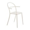 Kartell - Generic C - fauteuil avec accoudoirs - blanc/52x83.5x52cm/empilables