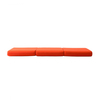 Softline - Bingo Folding Mattress / Side Table - orange/fabrics felt 624/LxWxH 195x65x36cm/with small table