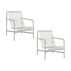 HAY - Palissade Garten Loungesessel hoch 2er Set