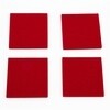 Hey-Sign - Hey-Sign - Lot de 4 Dessous-de-Bouteilles Carrés - rouge / 9x9cm/feutre/H 5mm
