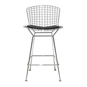Knoll International - Bertoia Barstuhl 74cm mit Sitzkissen