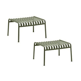 HAY - Palissade ottomaan/ tuin bijzettafel set van 2