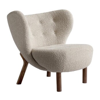 &Tradition - Little Petra VB1 Loungesessel Gestell Walnuss