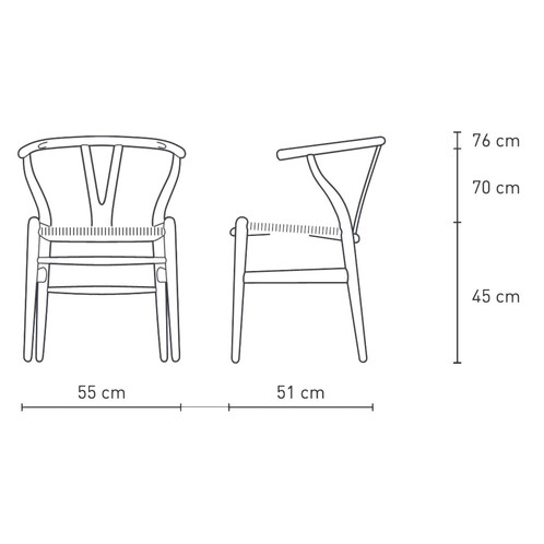 Wishbone outlet chair cad