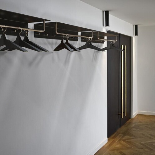 FROST - Unu Wall Coat Rack With 4 Hooks & Bar
