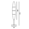 Foscarini - Havana Floor Lamp - line drawing