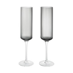 Ferm Living - Ripple Champagnerflöte 2er Set