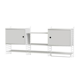String - Kitchen Shelf With 2 Cabinets 180x75x30cm
