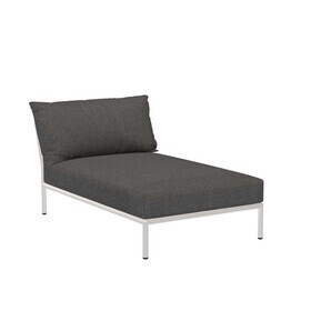 HOUE - Chaise Longue Level 2 structure blanc atténué