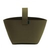 Hey-Sign - Hey-Sign - Panier pour bois de cheminée 5mm - vert olive/feutre/36x36x34cm
