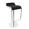 la palma - Lem 66-79 Bar Stool Frame Chrome Mat - black/laminate Fenix/frame mat chromed/adjustable in height from 66 to 79 cm