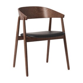 Andersen Furniture - Chaise avec accoudoirs AC2 cuir PU structure hêtre