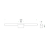 Mawa Design - Linestra 7b - Applique murale - dessin au trait
