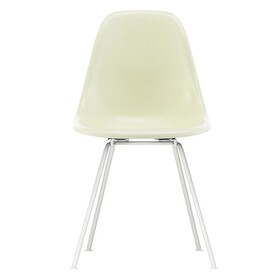 Vitra - Eames Fiberglass Side Chair DSX onderstel wit