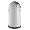 Wesco - Pushboy Abfalleimer 50L - weiß/edelstahl/H:75.5cm x Ø40cm/50L