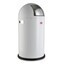 Wesco - Pushboy Abfalleimer 50L - weiß/edelstahl/H:75.5cm x Ø40cm/50L