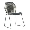 Moroso - Tropicalia Chair - natural/PVC glides/frame stainless steel/54x81x56cm