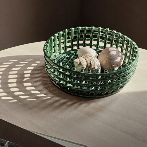 ferm LIVING Ceramic Centerpiece Fruit / Bread Basket | AmbienteDirect