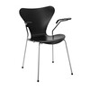 Fritz Hansen - Series 7 Armchair - black/frame chrome/lacquered semi gloss