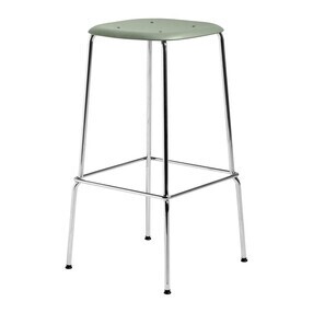 HAY - Soft Edge 85 Barhocker hoch Gestell verchromt