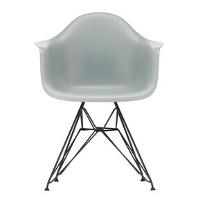 Vitra - Chaise avec accoudoirs Eames Plastic DAR RE noir