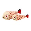 Vitra - Mother Fish and Child - Poupées en bois - naturel/rouge/peint à la main/18x5.2cm/12.5x3.6cm/delivery with brochure and wooden box