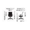 Vitra - ID Mesh - Bureaustoel aluminium frame - Strichzeichnung