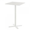 emu - Darwin - Table haute 70x70x105cm - blanc/peint par poudrage/LxPxH 70x70x105cm/pliable