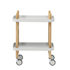 Normann Copenhagen - Block Side Table/Trolley - light grey/frame ash tree
