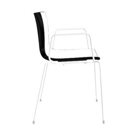 Arper - Catifa 46 0251 -Fauteuil bicolore supp. blanc
