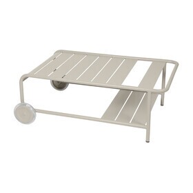 Fermob - Table de jardin basse à roulettes