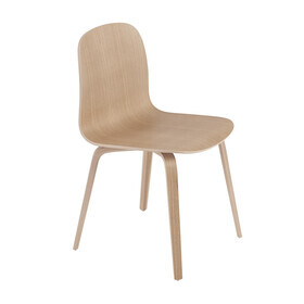 Muuto - Visu - Chaise piètement quadripope en bois