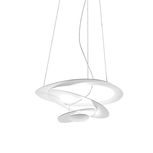 Artemide - Pirce Micro LED - Suspension - blanc/mat/dimmable Push/3000K/2753lm/CRI=90/LxPxH 48x46.5x200cm